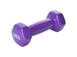 Гантель для фітнесу з вініловим покриттям 1 кг